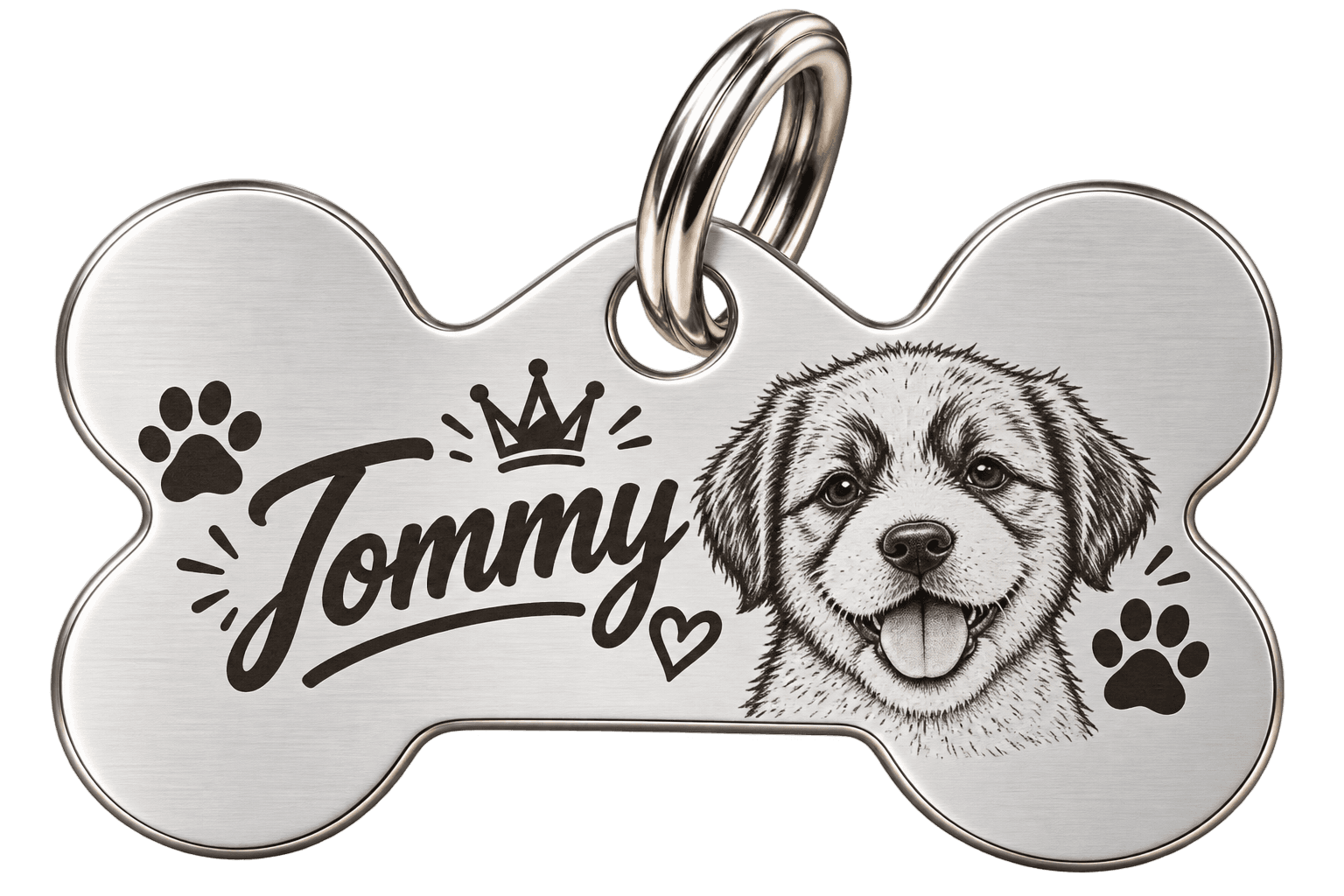 Personalised Petbot tag front